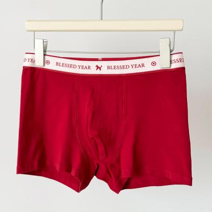 Men's Red Underwear for the Year of Birth Red Underwear