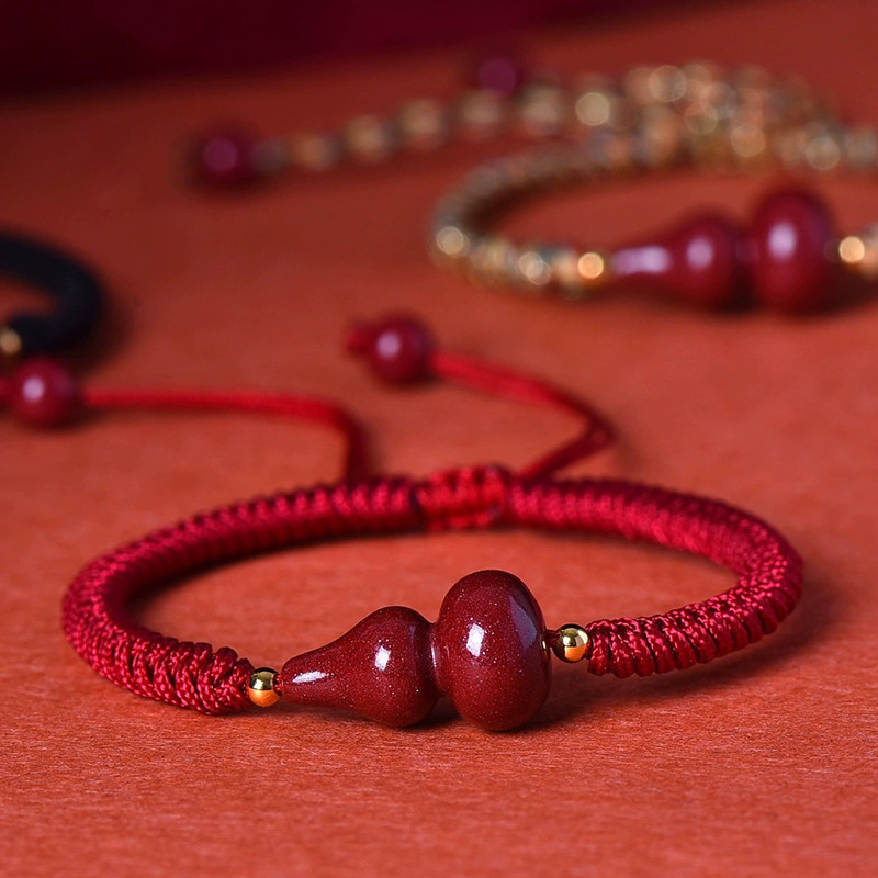 [Buy one, get three]Red wine-colored hand rope, zodiac year of one's birth