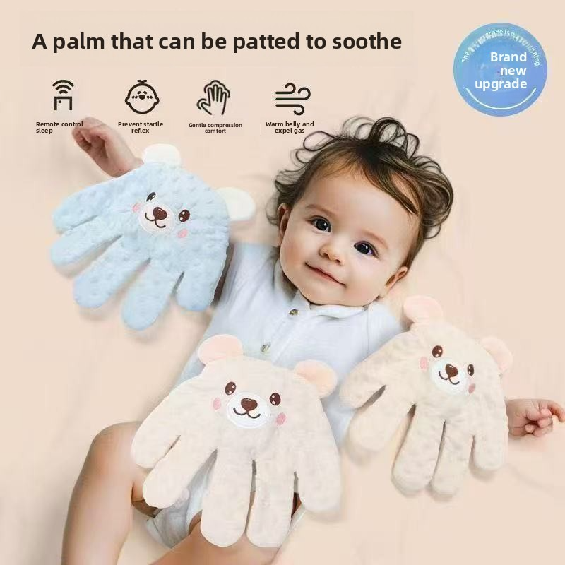 Baby Soothing Palm Patting Sleep Aid, Anti-Second-Month Fuss, Automatic Patting, Anti-Startle, Sleep-Soothing Doll Pillow