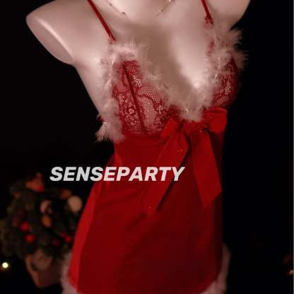 Sexy Lingerie Pure Desire Red Christmas Sexy Dress Mood Clothes Abstinence Style 