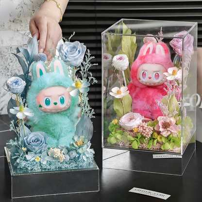 Pop Mart Authentic Labubu 3.0 "Front High Energy" Doll Everlasting Flower Gift Box, a Birthday Gift for Girlfriend or Girls