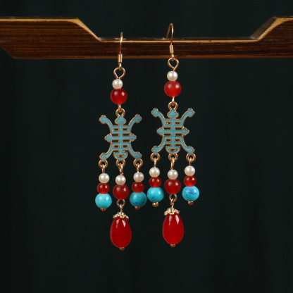 Chinese Style National Style Palace Style Earrings