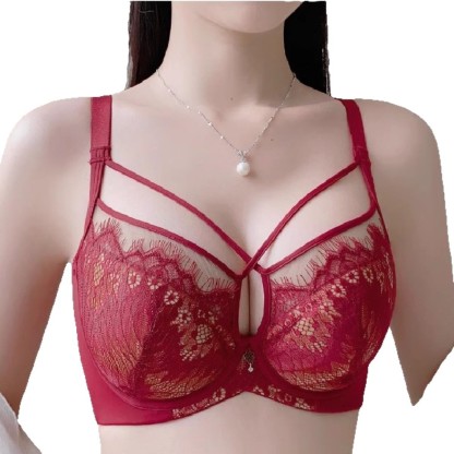 Lace Underwear Women's Soft Steel Ring Adjustment Type Bra