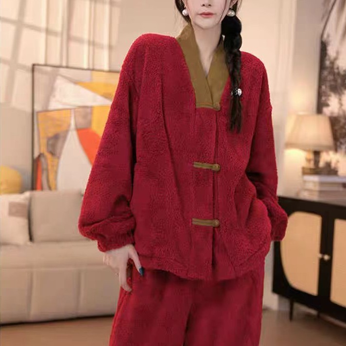 Pajamas Coral Fleece Thickened Homewear