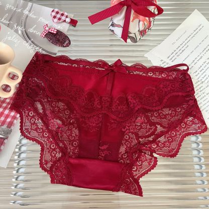 Women's Red Lace Panties Sexy