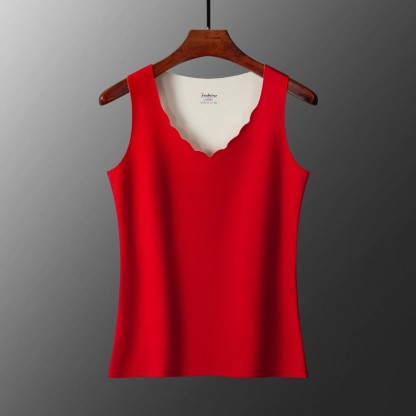 Thermal Vest for Men and Women, Seamless, Fleece-Lined, Thickened