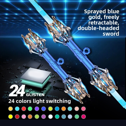 Leixing Scepter Authentic Star Wars Lightsaber, Double-Head Retractable, 2-in-1 Cool Illuminated Sword, Boys' Toy