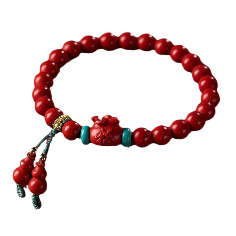 Cinnabar Gourd Bracelet Zodiac Year Ornament