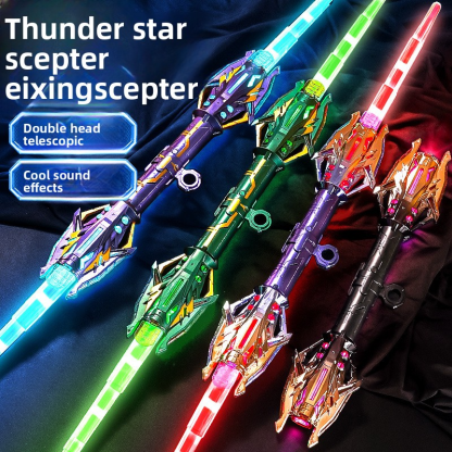 Leixing Scepter Authentic Star Wars Lightsaber, Double-Head Retractable, 2-in-1 Cool Illuminated Sword, Boys' Toy