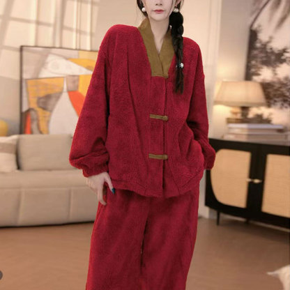 Pajamas Coral Fleece Thickened Homewear