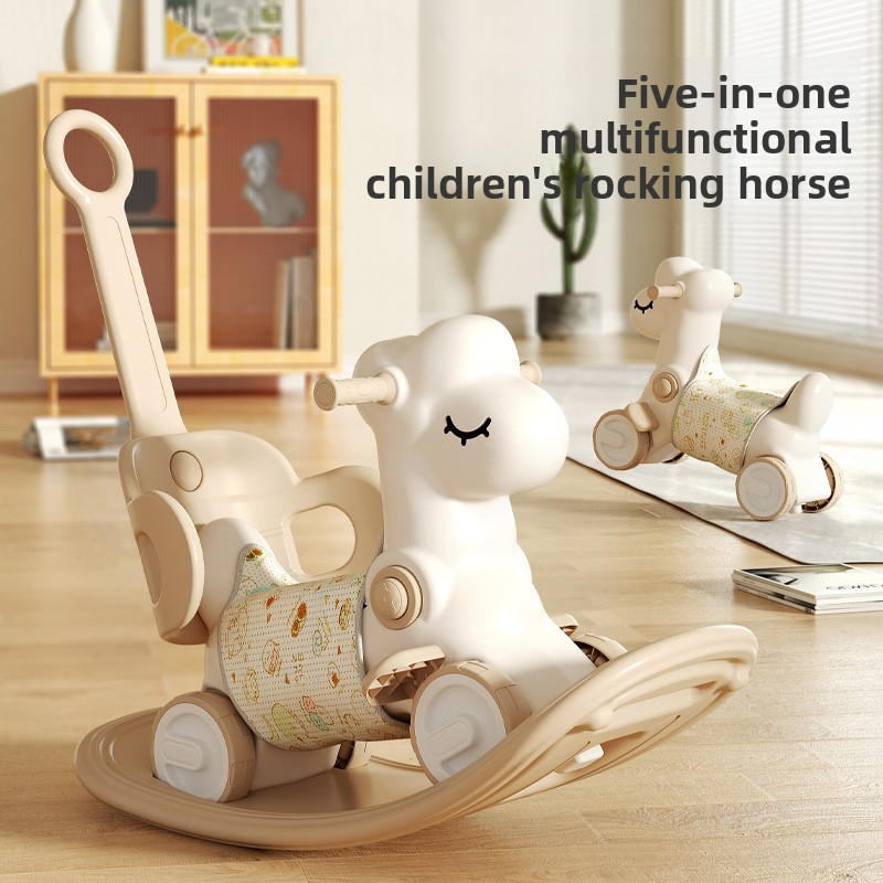 Children's toys, indoor household use, baby 1-year-old birthday gift box, baby multi-functional rocking carriage