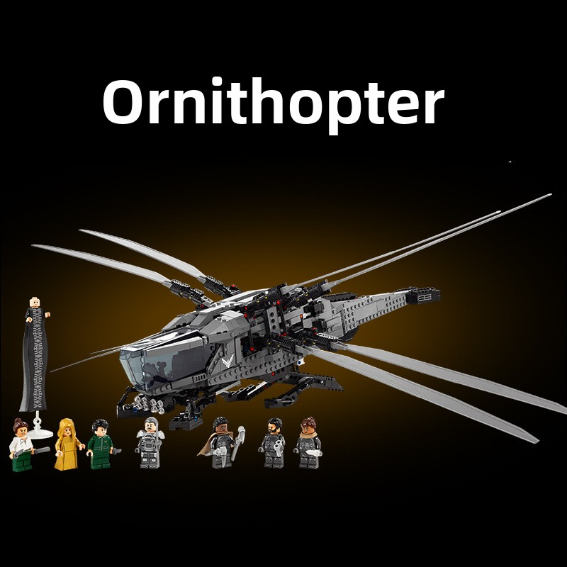 Building block toy compatible with Lego Star Wars Sandcrawler Ornithopter model assembly