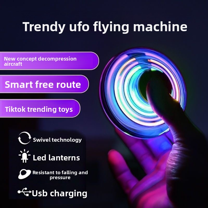 UFO Flying Saucer Induction Boomerang Ball (with Light & Remote)