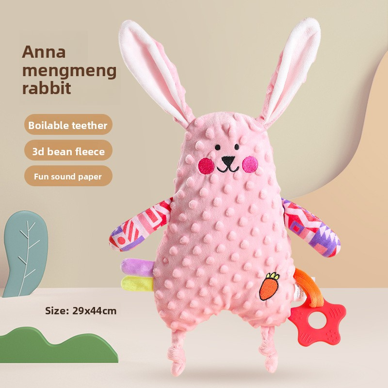 Comforter巾 gift set: towel, cartoon doll, cute hand towel, baby and children's sleep-soothing神器, comfort doll