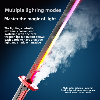 Douyin Internet celebrity drifter glowing spark knife toy laser sword, children's boys' flashing sword, samurai sword