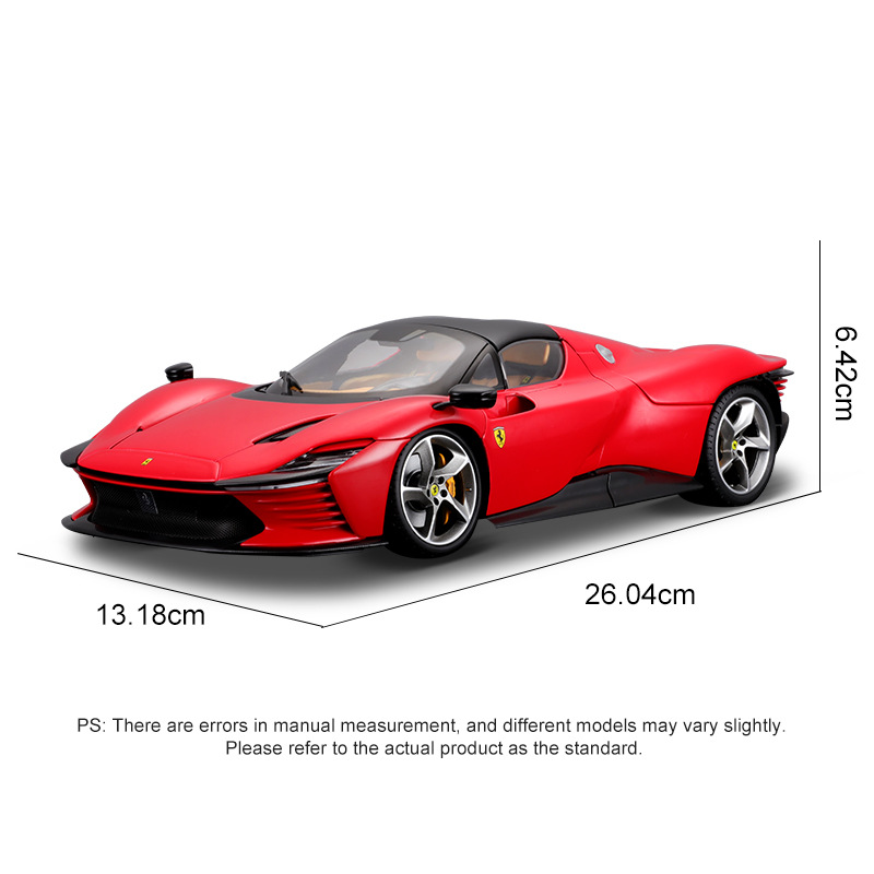 Burago Bburago Ferrari 1:18 SP3 car model, simulated alloy car model toy car, hardcover edition display
