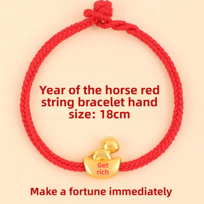 [Buy one, get three]Hand-woven red string bracelet, non-fading