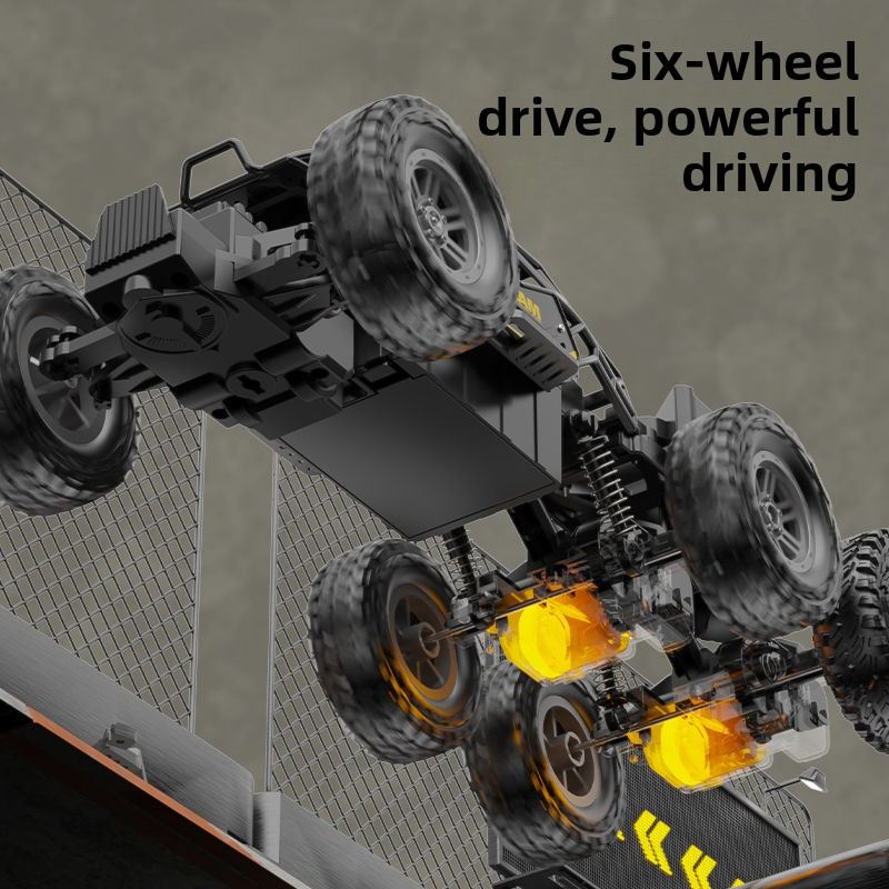 Oversized four-wheel drive racing remote control car model, alloy remote control car, high-speed drift climbing