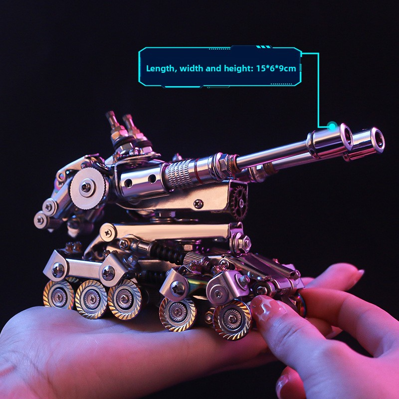Mechanical Party DIY Tank Deformable Metal Trendy Play Assembled Domestic Innovation Mecha Model Decoration Precision Toy Building Blocks