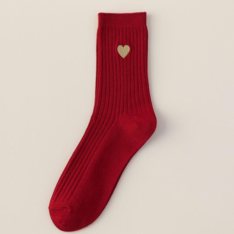 【Buy one, get three】Zodiac Year of the Horse Red Socks Men's Cotton Socks 