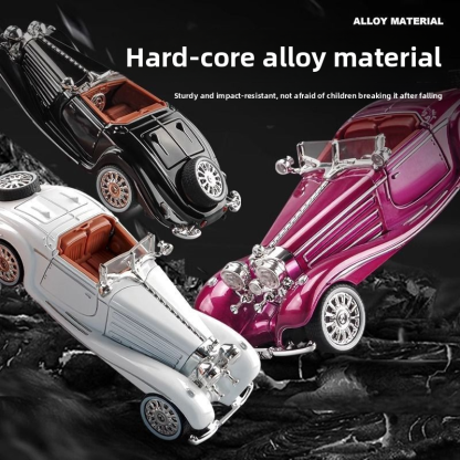 Regular Style Simulated Mercedes-Benz 500K Alloy Car Model, Children's Toy Car, Boys' Vintage Car, Small Car Model for Collection