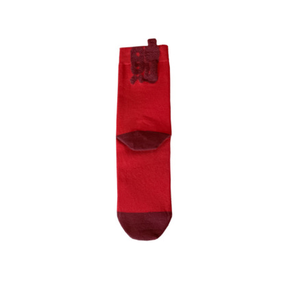 【Buy one, get three】Zodiac Year Red Socks for Men and Women,  Wedding, Festive, Wealth and Prosperity, Text