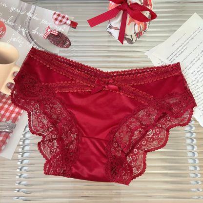Women's Red Lace Panties Sexy