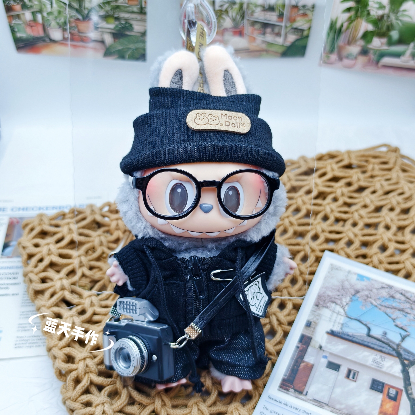 Pop Mart Labubu vinyl Labubu doll, toy schoolbag, backpack, small pendant, high-end plush toy