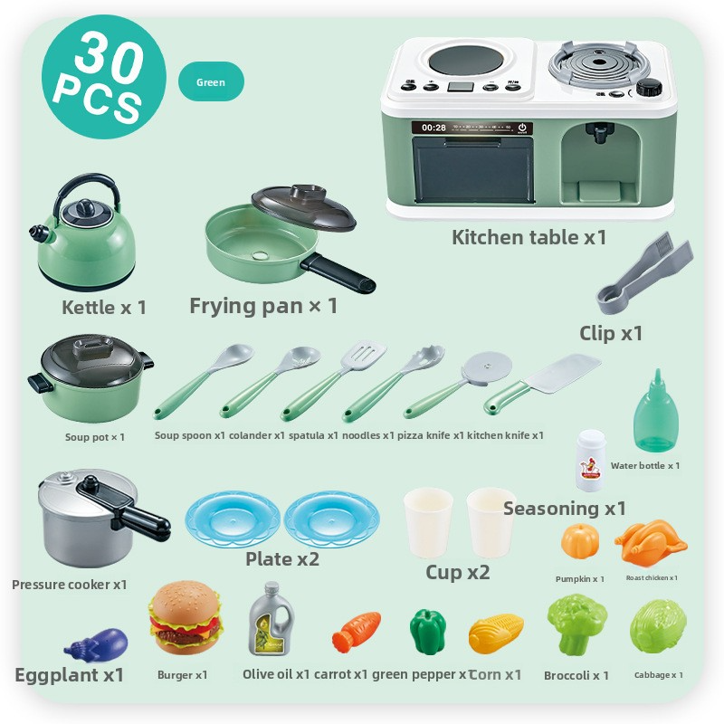 Children's pretend play kitchen toys, simulated kitchen utensils, rice cookers, cooking sets, parent-child interaction, baby gifts, children's gifts