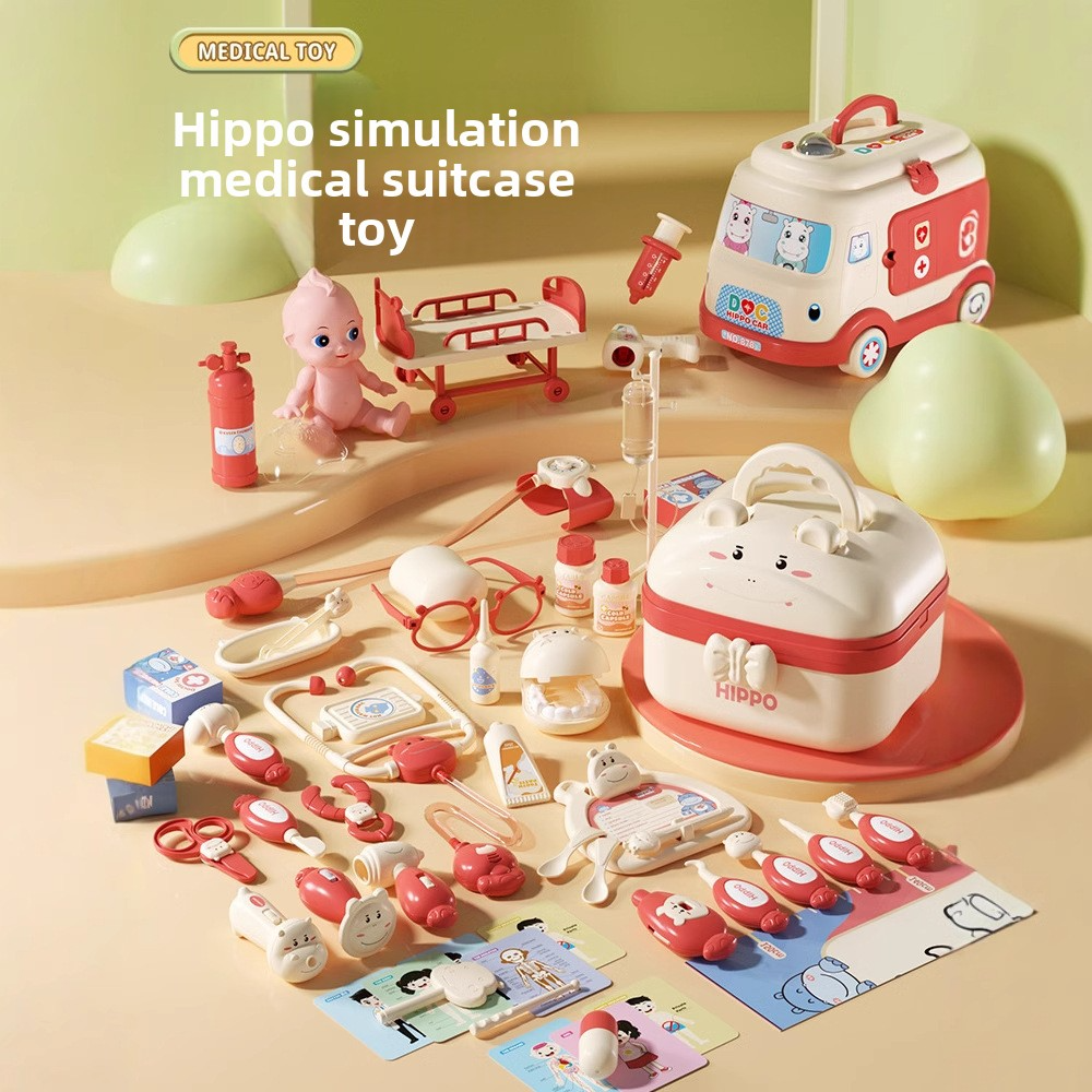 Children's Little Doctor Toy Set for Boys and Girls, Pretend Play Medical Kit, Toys for Seeing a Doctor, Gifts for 3-6 Year Old Babies, Educational and Developmental