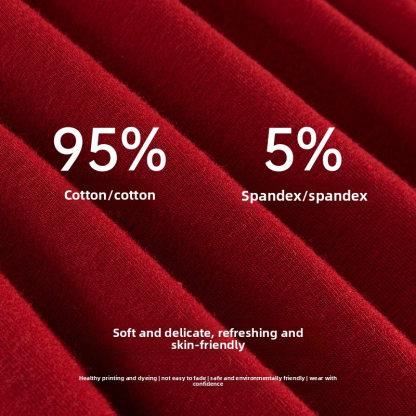  Men's Underwear Red Zodiac Year Pure Cotton Skin-friendly 