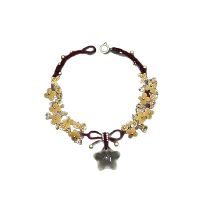 Smiling Agate Star Bracelet Handmade Weaving