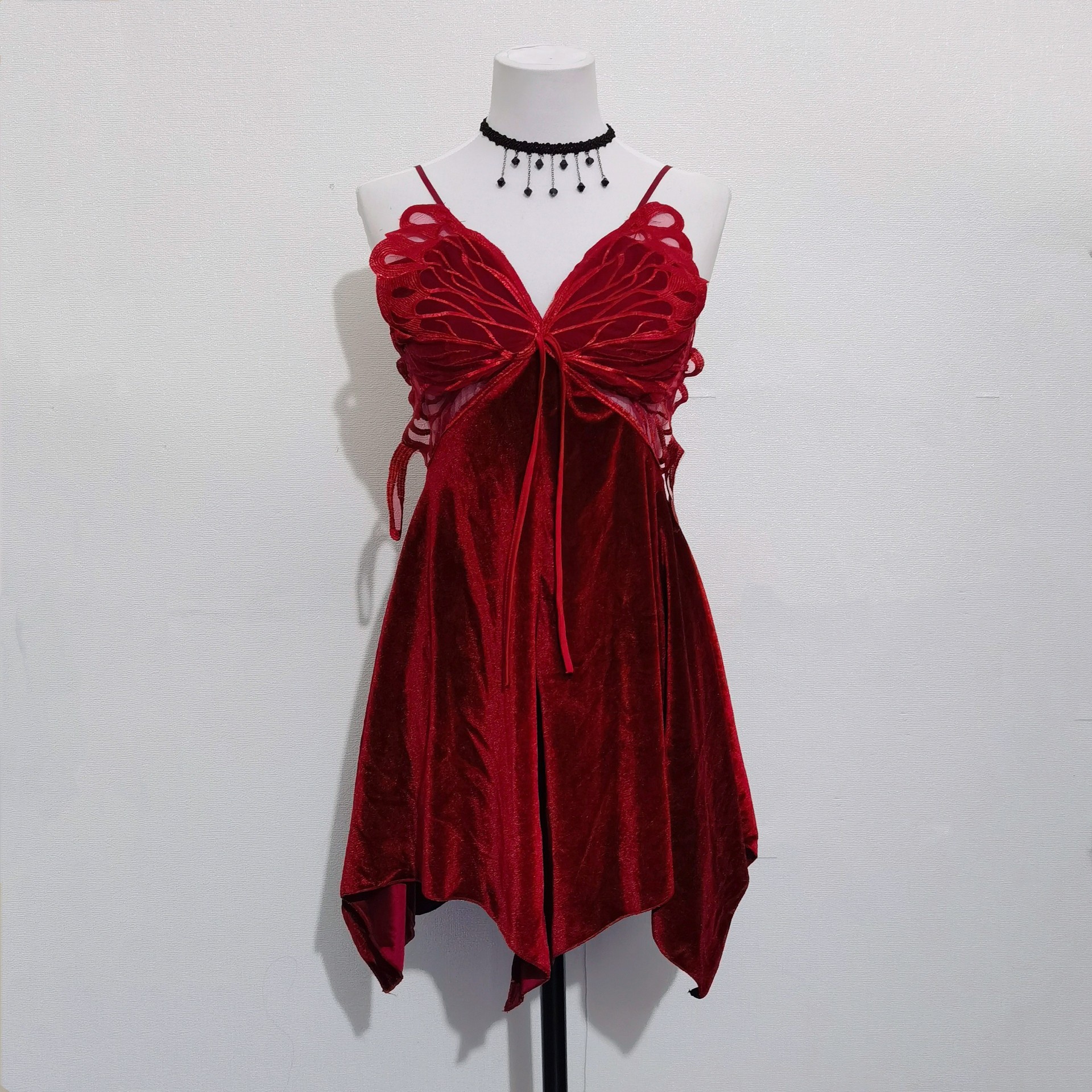 Red New Year Festive Velvet with Chest Pad