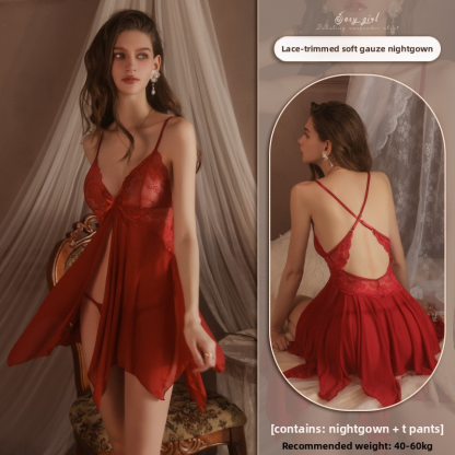 Sexy Lingerie Sexy Nightdress Women Temptation Cheongsam Split