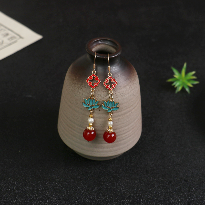 Chinese Style National Style Palace Style Earrings