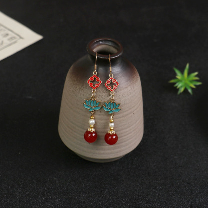 Chinese Style National Style Palace Style Earrings