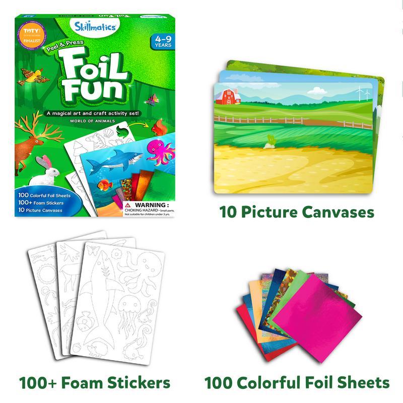 Skillmatics Foil Fun - Art & Craft Activity, Mess Free Art, DIY Creative Kit for Kids Ages 4 and up