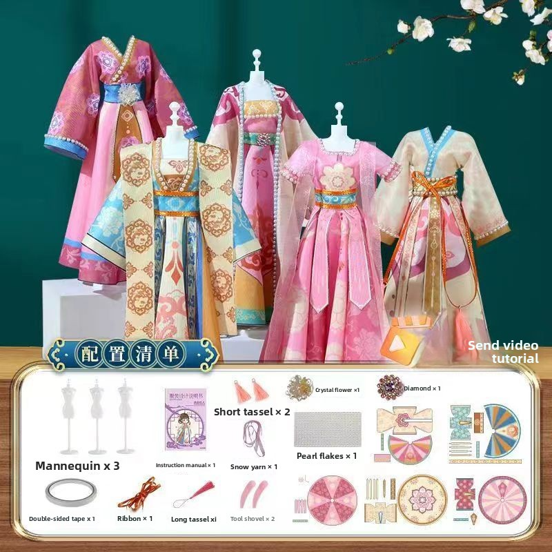Children's Hanfu DIY Gift & Intangible Cultural Heritage Educational Toy Kit
