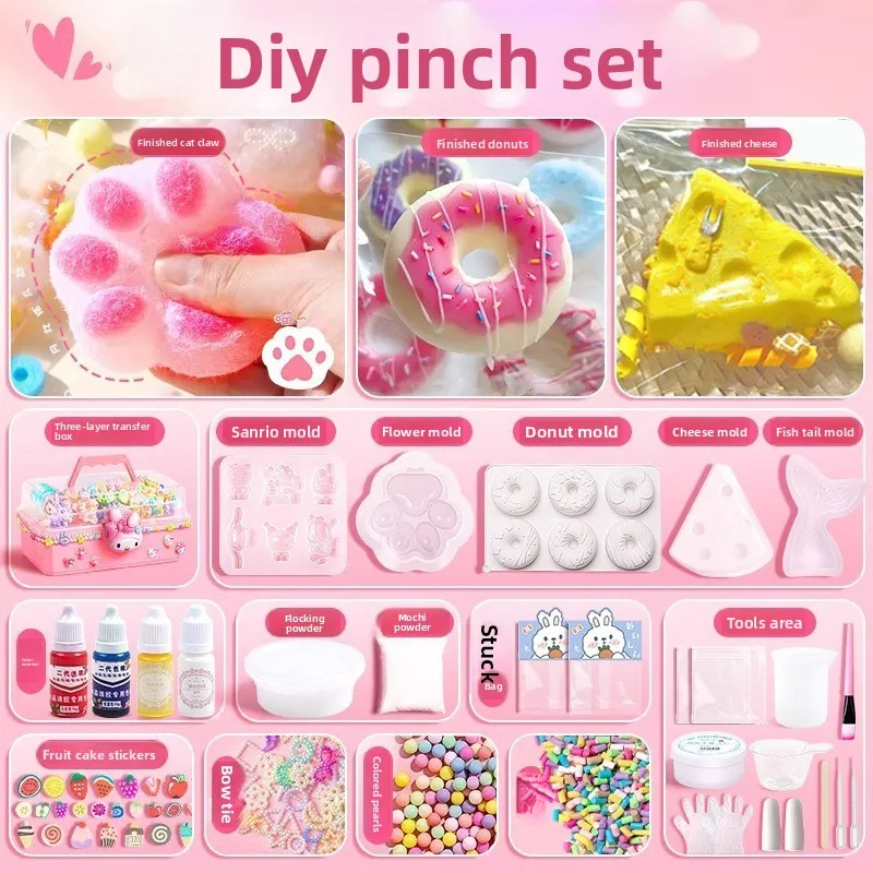 DIY stress-relief squeeze toy material pack