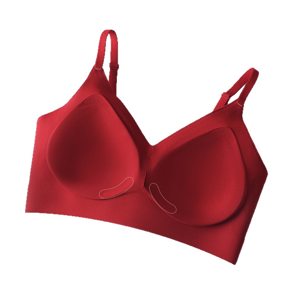 Red Underwear for Women in Their Zodiac Year, Seamless Push-Up Bra