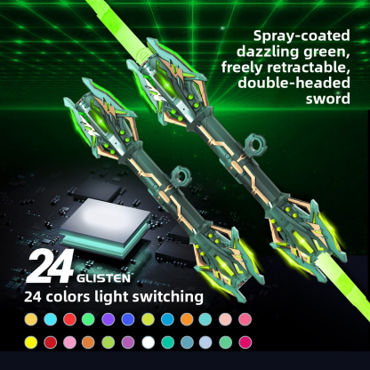 Leixing Scepter Authentic Star Wars Lightsaber, Double-Head Retractable, 2-in-1 Cool Illuminated Sword, Boys' Toy