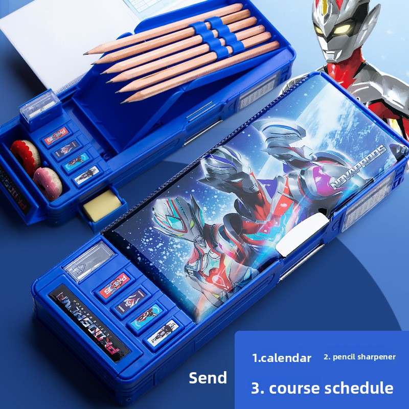 Boys' Primary School High-Tech Transformer Password Pencil Case