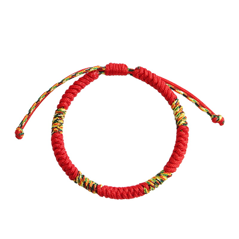 [Buy one, get three]Red string bracelet with ethnic style, Tibetan Vajra knot