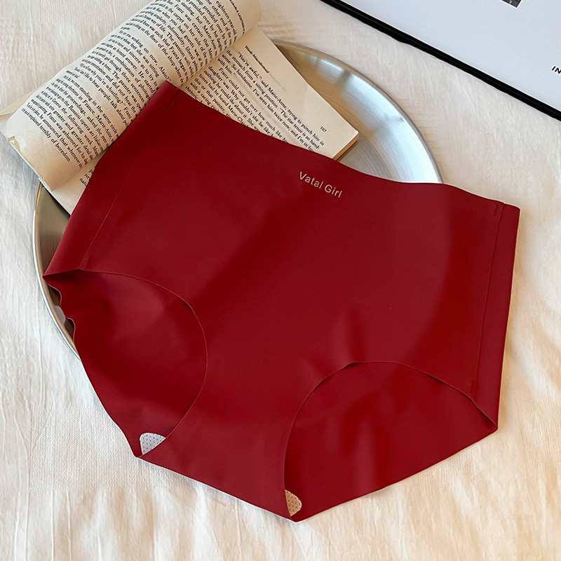Red Underwear Women's Autumn and Winter New Style Seamless