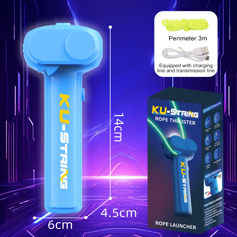 Popular electric luminous rope cat teaser, play with yarn, stress-relief pusher