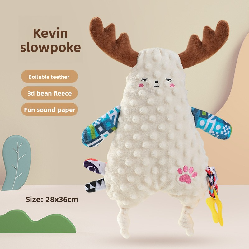 Comforter巾 gift set: towel, cartoon doll, cute hand towel, baby and children's sleep-soothing神器, comfort doll