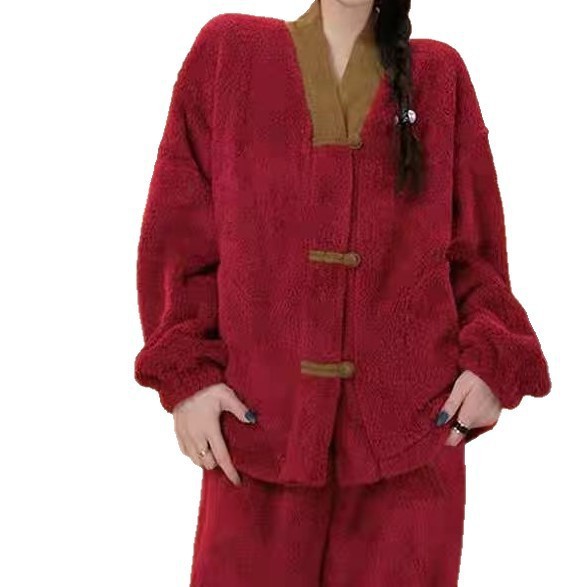 Pajamas Coral Fleece Thickened Homewear