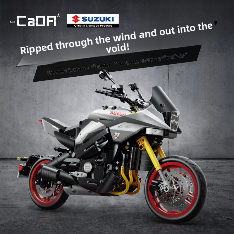 Double Eagle Cada Suzuki Hayabusa Motorcycle C59021 Cool Assembly Toy Gift for Boys