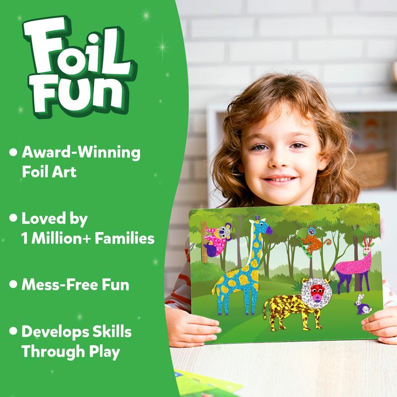 Skillmatics Foil Fun - Art & Craft Activity, Mess Free Art, DIY Creative Kit for Kids Ages 4 and up