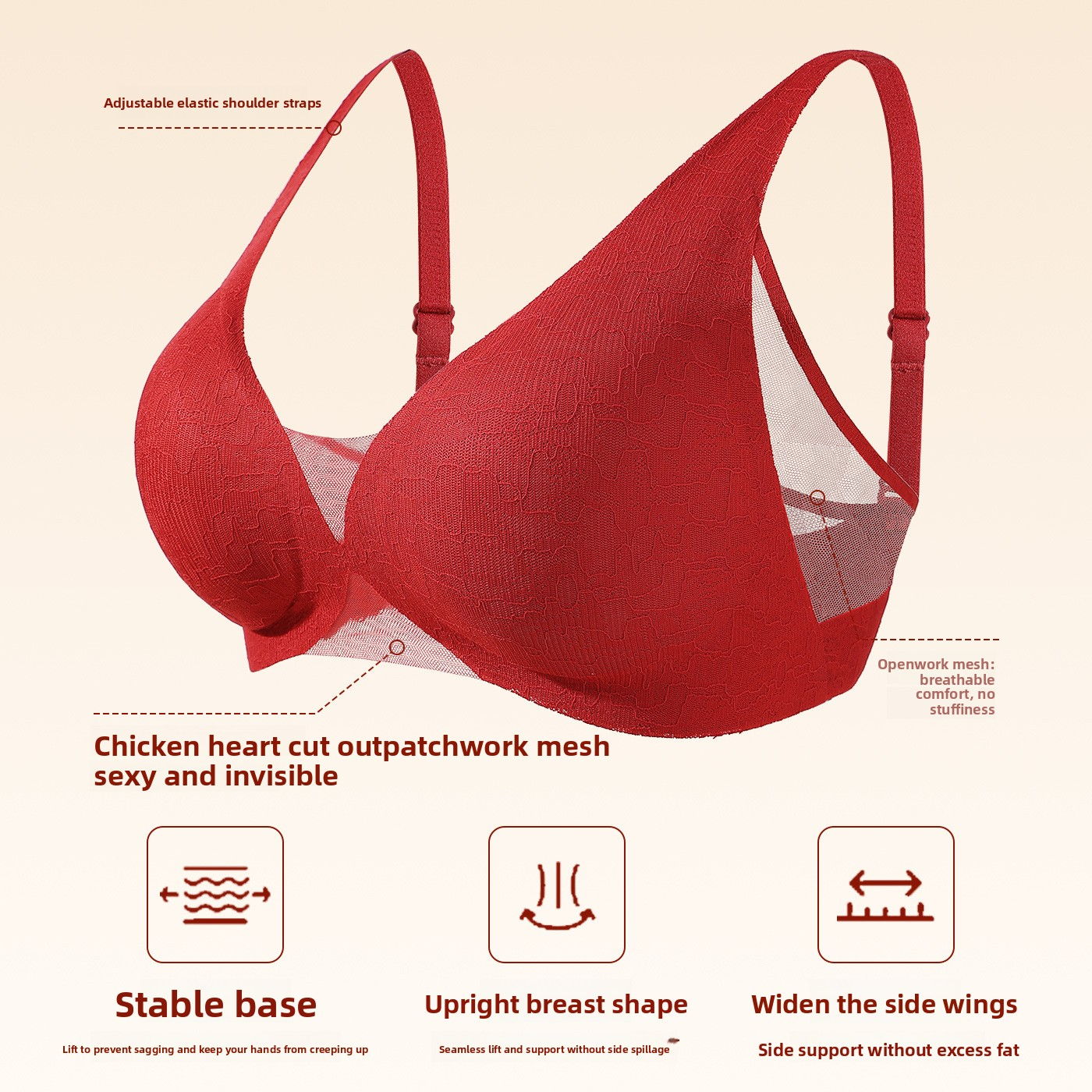 Herbal Encounter Red Bra for Women in Their Zodiac Year